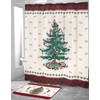 Spode - Bath Mat, Cotton Bath Rug, Holiday Bathroom Decor