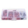 MUNEFE Fairing Bolts Kit, Motorcycle Fairing Bolt Kit, Red Aluminum