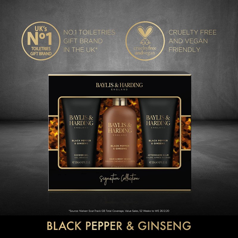 Baylis & Harding Men's Signature Collection Black Pepper & Ginseng