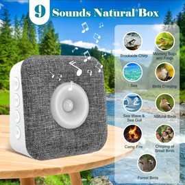 XstarG Bird Chirping Motion Sensor Box, Bird Singing Natural Sounds Box with 9 Sounds, Timer, Volume Control for Bathroom, Spa, Guest Toilet, Relaxation, Bird Singing and Sea Noise