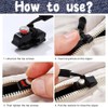 Pack of 9 Zip Zipper, Zip Repair Set, 3 Models