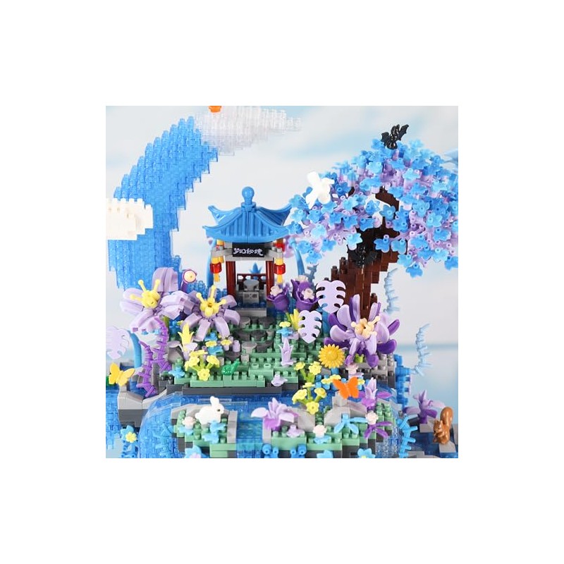 Cherry Blossom Tree Building Set with Gift Box, Ocean World