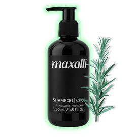 Shampoo Anticaída Sin Sulfatos con Romero + Sandalore | Estimula, Fortalece y Engrosa Cabello + Barba | Pelo Graso, Mixto y Rizado | Crecimiento Visible 250 mL