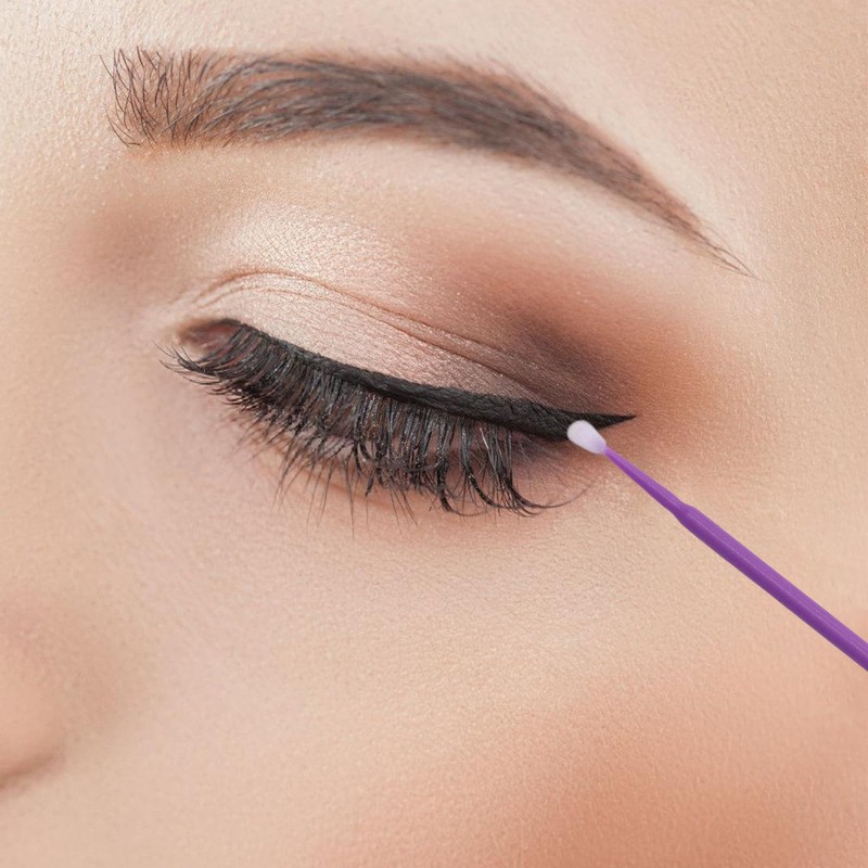 Asnfanl 400PCS Disposable Micro Swabs for Eyelash Extension, Micro Cotton