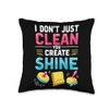 Auto Detailer Vehicle Car Detailer Auto Detailing Throw Pillow