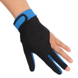 SPYMINNPOO Billiard Pool Gloves, 3 Finger Cue Gloves, Protect, Snooker Cue Sports Gloves for Adults, Left and Right Hand (L)