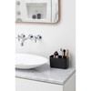 Brabantia ReNew Bathroom Caddy (Dark Grey) - Compartments for Toothbrushes,