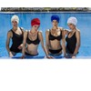 Fashy Women fabric swim caps Fabric Swim Cap With Plastic