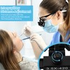 3.5 X 420mm Binocular Loupes Magnifier Glasses with LED Head