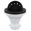 Karran QBSBL 3-1/2 in. Kitchen Sink Basket Strainer in Black