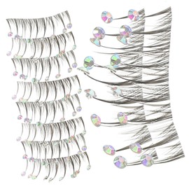 minkissy False Eyelashes in Bulk Pcs Cosplay Lashes Rhinestones Natural Look Comfortable Safe for