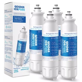 Golden Icepure 4 Pack Fit For LG LT800P ADQ73613401 HDX FML-4 ADQ73613401-S Water Filter