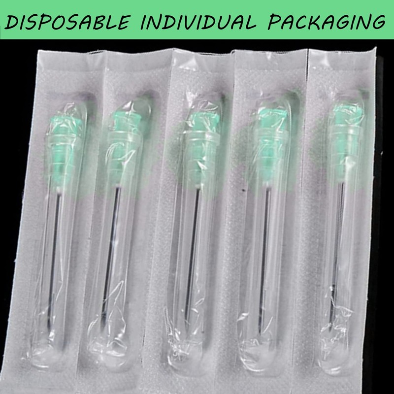100 Pack 21Ga 1 1/2 Inch Stainless Steel Dispensing Lab