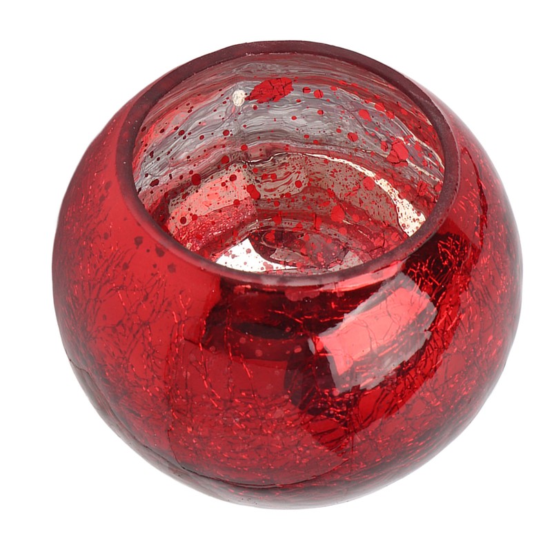 Round Glass Candle Holder Glass Tealight Votive Holder for Wedding