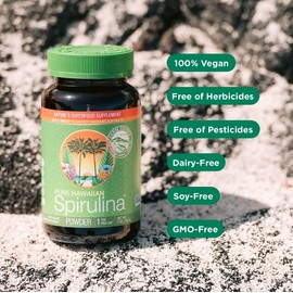 Nutrex Hawaii, Pure Hawaiian Spirulina - 500mg, 400ct Tablets - Vegan, Hawaiian Grown, Superfood