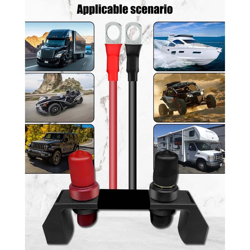 Battery Jump Post, Remote Battery Terminals Fit for Can Am