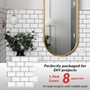 DÉCOR WOW Peel & Stick Backsplash for Kitchen & Bathroom,