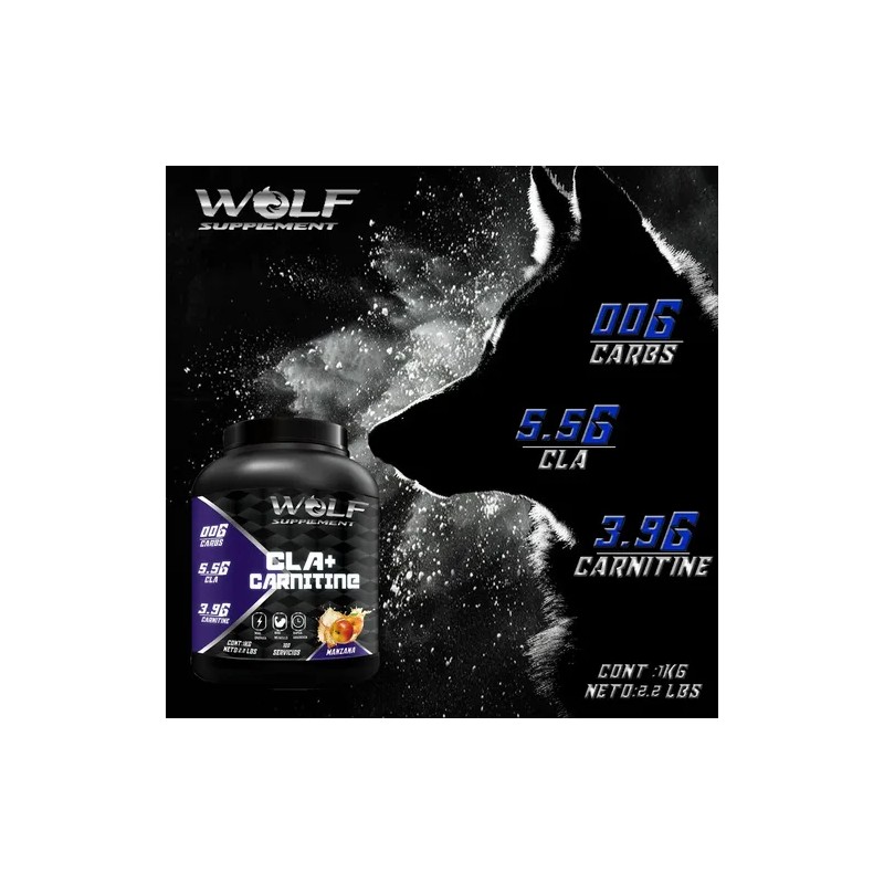 Cla Carnitina Wolf Suplements 1kg Pre Entreno 100servicios
