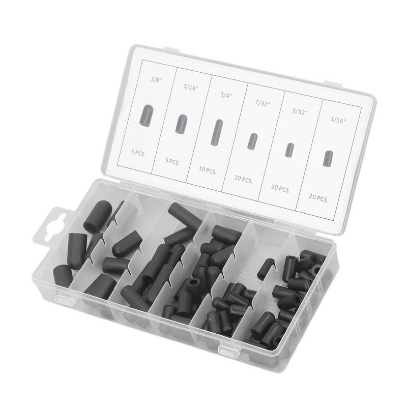 80Pcs Vacuum Cap Assortment Kit - Vacuum Hat Plug Assortment