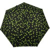 Knirps Slim Duomatic Paint Drops Pocket Umbrella, Green, Compact