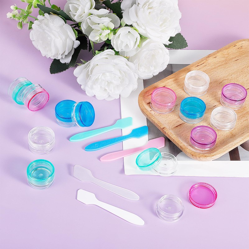 15 Pcs Sample Containers with Lid 2/3/5g Mini Travel Jars
