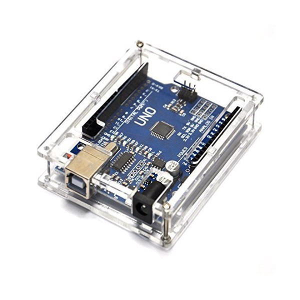 Gikfun Uno R3 Case Enclosure Transparent Clear Computer Box Compatible