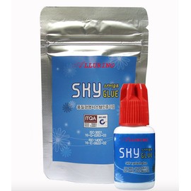 Pack of 2 - Alluring Sky Glue S+ / Extra Powerful Strong Black Adhesive / 1-2 Sec Drying time/Retention - 7 Weeks/Semi-Permanent Eyelash Extensions Qty:2