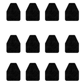 HBGOTL Urinal Mats (12 Pieces) - Non-Slip Water Absorption Deodorization Black Floor Urine Mats for Men's Restrooms & Bathrooms(Hexagon)