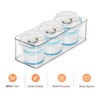 Heyuzb 4 PACK Freezer Organizer Bins Clear Stackable Storage Bins