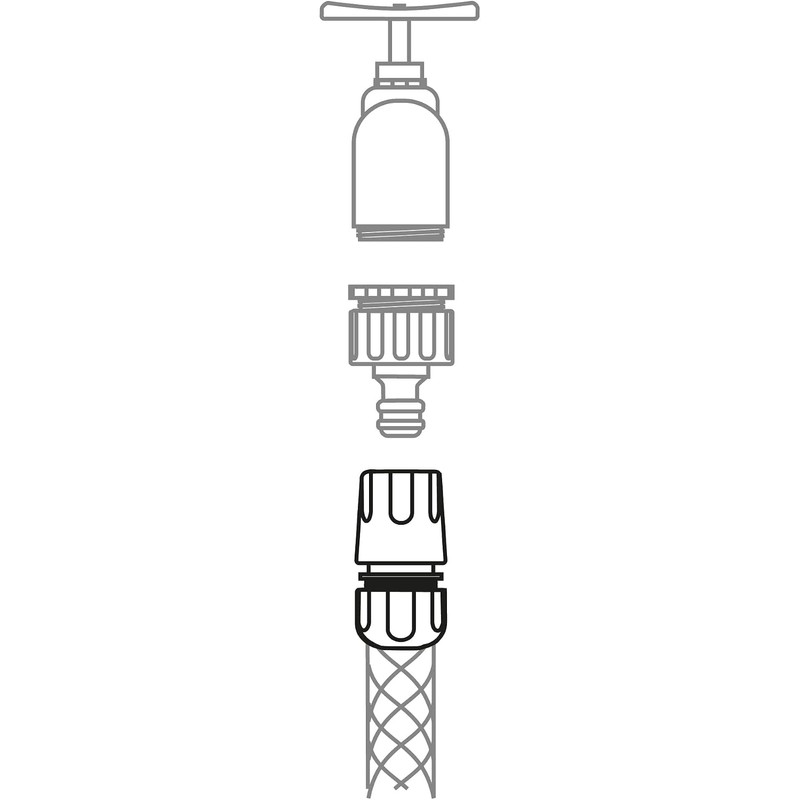 Amig - Conector rápido para manguera 3/4" con sistema de