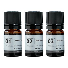Incent Design Blend Essential Oil Aroma Oil 3 Pack (5ml each) DB Assorted 1