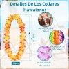 50pc Collares Hawaianos Flores Batucada Tropical Boda Fiesta