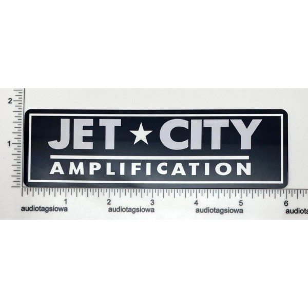 Jet City Amplification Badge Custom Made Aluminum