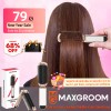 Peine Maxgroom Plegable para Cabello Rizado con Púas Extensibles y