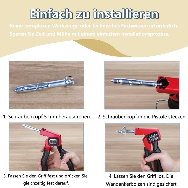 Mounting Pliers for Cavity Dowels Set, Plasterboard Dowel Set, Cavity