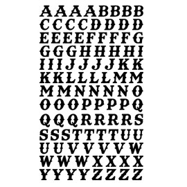 Imagnt Studio Vinyl Decal Sticker Alphabet ABC Lettering Ornament DIY Letters - Western Style Font - Kitchen Décor Home Décor (Black, Each Letter Height - 2 in. Set Size - 18x29.5 in)