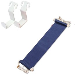 Foot Hammock Under Desk Adjustable Portable Comfort Office Foot Rest Suitable for All Desk Types, Office Study and Relaxing. (Blue)