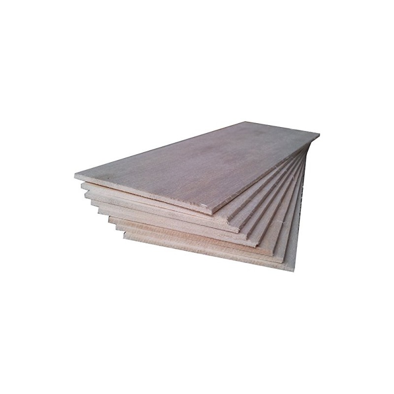 BALSA WOOD 8 sheets 18" x 4" x 3/16" (460mm