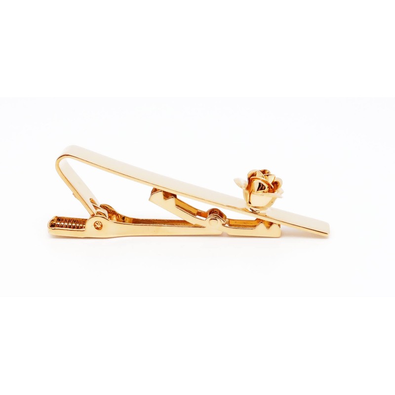 Jonwo Rose Flower 5.7 cm Tie Clips for Men in