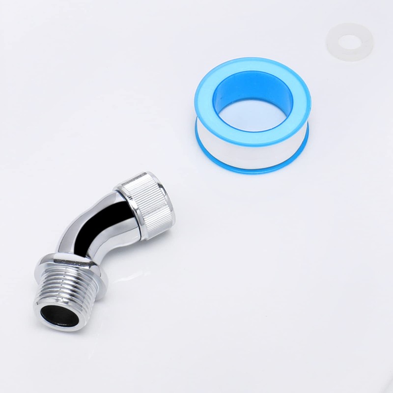 NearMoon Shower Elbow Adapter for Shower Head, Solid Brass 45°G1/2
