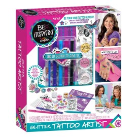Be Inspired by Cra-Z-Art Glitter Tattoo Artist Set, Best for Tweens, Teens, and