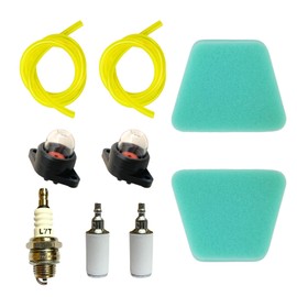REDEEMX Air Filter 530037793 Maintenance Kit Compatible with Poulan 210 2150 225 230 2450 2550 260 Pro 221 2350 2055 220 225 Woodsman Chainsaws Tune Up Rebuild Spark Plug Fuel Line Hose Filter Part