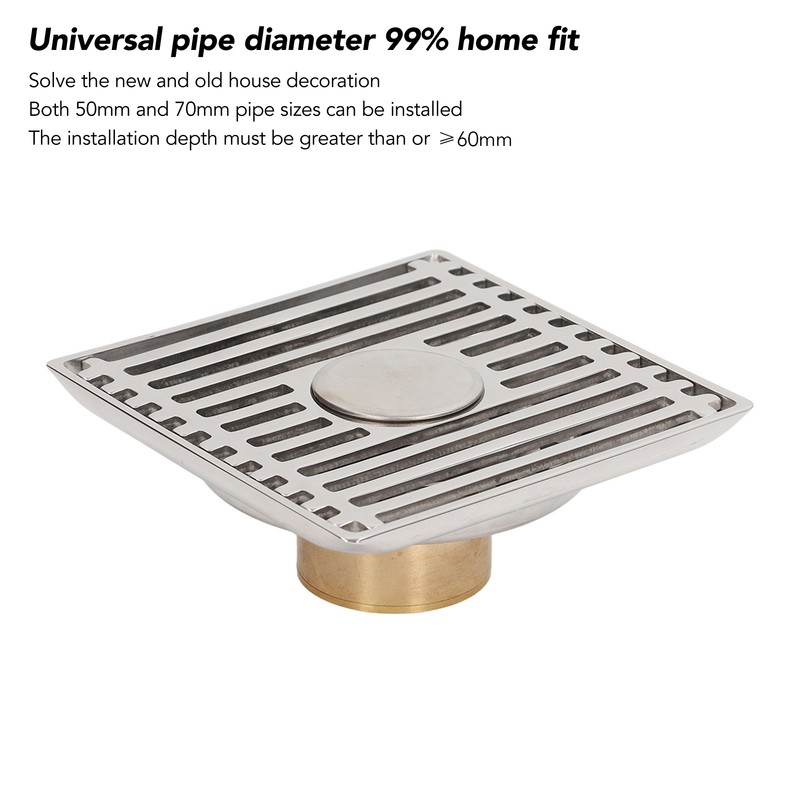 Floor Drain Odor Proof Insect Proof Square Floor Drain Electroplating