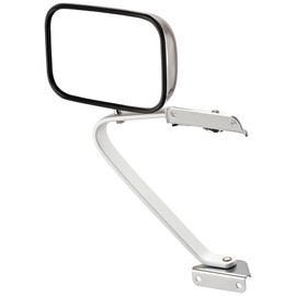 JC Whitney Driver Side Mirror for Ford F-150 F-250 F-350 Bronco 1987-1991 Polished JFD11L