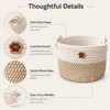 2 PCS Dog Toy Basket, Adorable Dog Toy Box for