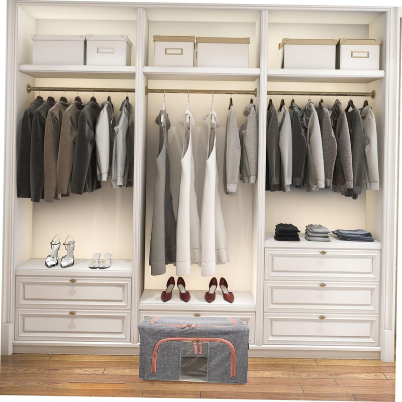 Outanaya Storage Bin for Closet Quilt Storage Case Comforter Organizer