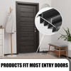 Pushglossy 2 Pcs Door Bottom Seal with Vinyl Fins Threshold