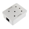 zalati Junction Box 2pcs Cat6 RJ45 Keystone Jack Surface Mount