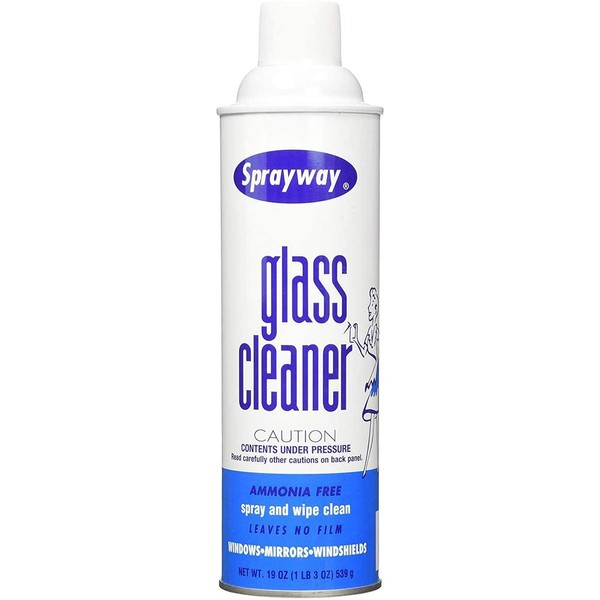 Sprayway Glass Cleaner, SW-050, Ammonia Free, 19 oz Can (2 Pack)