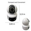 Dual Lens Security Camera - 2 Room Security Cameras WiFi